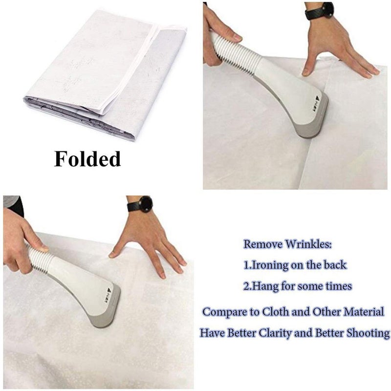 SJOLOON Black and Gold Backdrop Gold Spots Backdrop Vinyl Photography Backdrop Vintage Background for Family Birthday Party Newborn Studio Props 11547(8x8FT) - Image 4